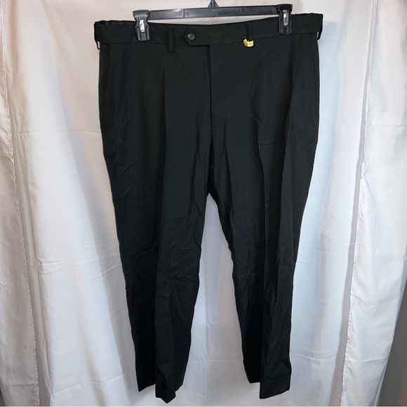 Stafford Dress Pants Slacks Traveler Classic Relaxed Fit Sharkskin Trouser Pants - Picture 8 of 9